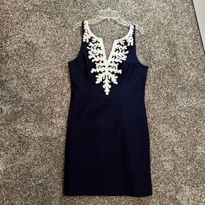 Lilly Pulitzer Navy Blue Shift Dress